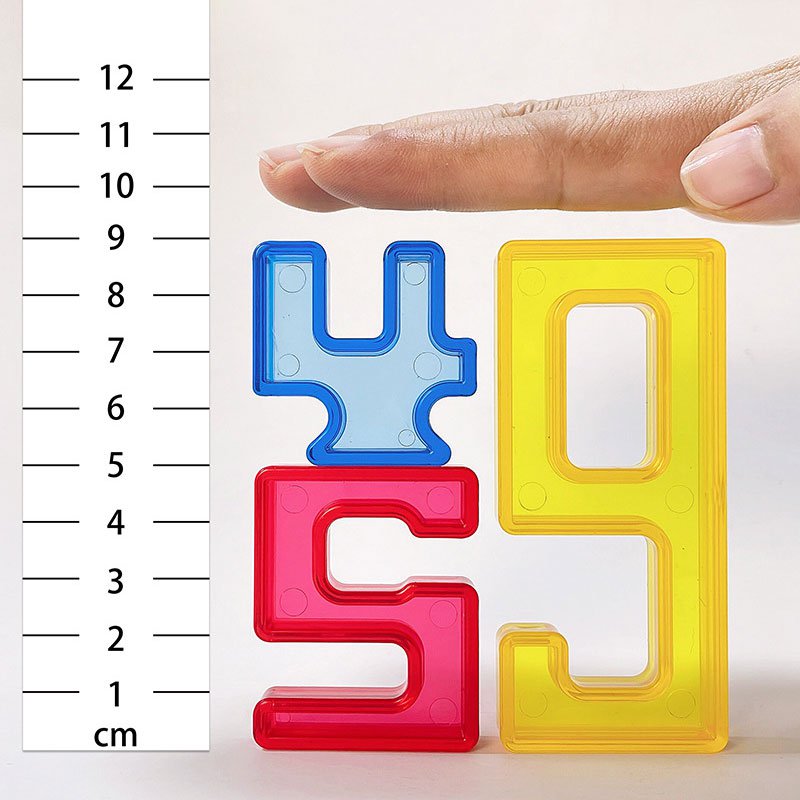 Children Transparent Digital Math Toys Montessori Logical Thinking Number Game