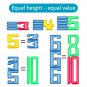 Children Transparent Digital Math Toys Montessori Logical Thinking Number Game