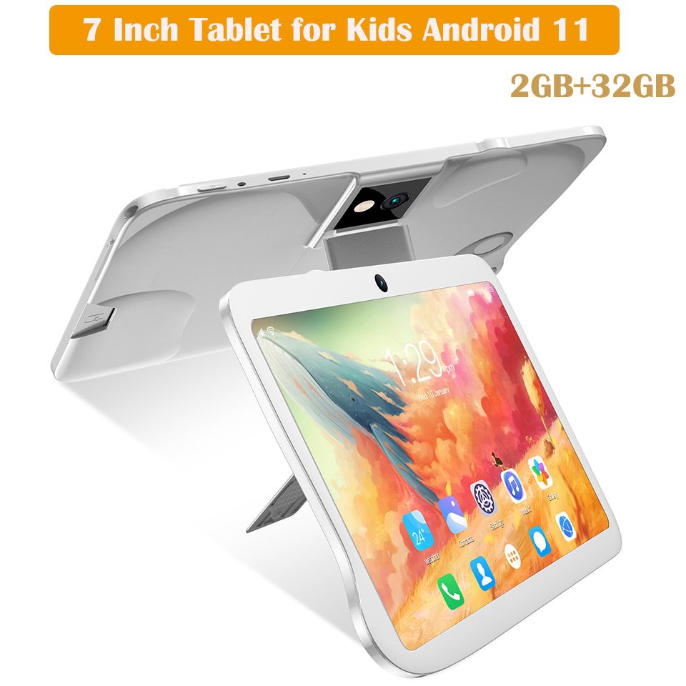 Learning Tablet for Kids Android 11 2GB 32GB 7 Inch Kids Tablet Toddler Educational Toy