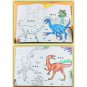 6 Books Dinosaur Coloring Book for Children Kindergarten Baby