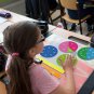 51pcs Rainbow Fractions Counting Toys Circles Mathematics Puzzle Game
