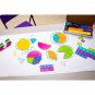 51pcs Rainbow Fractions Counting Toys Circles Mathematics Puzzle Game