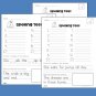 1-3 Grade Spelling Assessments and Word Lists for Kid Toddler Learning English