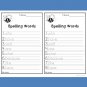 1-3 Grade Spelling Assessments and Word Lists for Kid Toddler Learning English