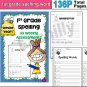1-3 Grade Spelling Assessments and Word Lists for Kid Toddler Learning English
