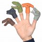 5pcs Mini Cartoon Realistic Dragon Dinosaur Finger Puppets Set Role Playing Toy Kids