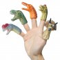 5pcs Mini Cartoon Realistic Dragon Dinosaur Finger Puppets Set Role Playing Toy Kids
