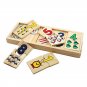 Wooden Math Counting Stick Set Digital Matching Board Toys Early