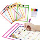 10/4Pcs Transparent Dry Brush Bag Kids Craft Drawing Board Painting Doodle