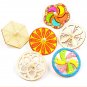 10Pcs/lot DIY White Wooden Gyro Toy Handmade Drawing Painting Graffiti Filling