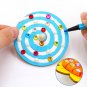 10Pcs/lot DIY White Wooden Gyro Toy Handmade Drawing Painting Graffiti Filling