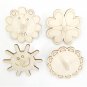 10Pcs/lot DIY White Wooden Gyro Toy Handmade Drawing Painting Graffiti Filling