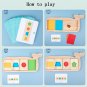 Montessori Geometry Color Separation Puzzle Wooden Toy Cognition Color Shape