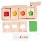 Montessori Geometry Color Separation Puzzle Wooden Toy Cognition Color Shape