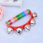 Metal Jingle Bell Musical Instrument Infant Hand Held Toys Rainbow Color Baby