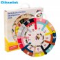 Wooden Math Toys Two Sides Multiplication Turntable Game Kids Homeschool
