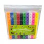 Kids 100pcs Cubes Montessori Math Toy 10 Color Rainbow Link Cube Snap Block