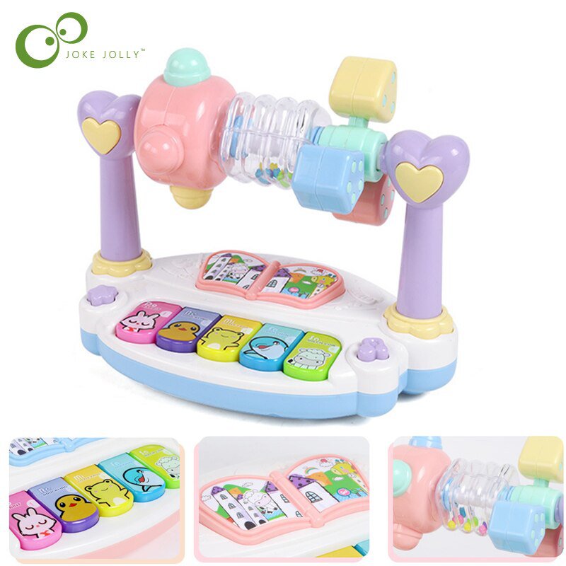 Children Multifunctional Rotating Puzzle Music Piano Baby Early Childrenhood