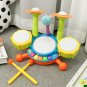 Kids Drum Set Musical Instrument Toys Drum Set for Toddlers 1-3 Educational Musical Toys