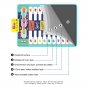 Kids Musical Piano Mat Duet Keyboard Play Mat 20 Keys Floor Piano