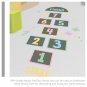 Lattice Floor Sticker Floor Vision Educational Game Sticker Kid Room Funny Number Decals