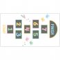 Lattice Floor Sticker Floor Vision Educational Game Sticker Kid Room Funny Number Decals