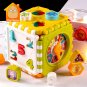 Montessori Game Baby Activity Cube Shape Match Sorter Box Color Number Clock Math