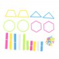 Assorted Color Rods and Geometric Blocks Toy Set for Pre Math Learning, Teaching Aids