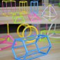 Assorted Color Rods and Geometric Blocks Toy Set for Pre Math Learning, Teaching Aids
