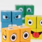 Learning Educational Toy 1 Set Cards Emoticon Puzzle Face Change Cubes Wooden Toys