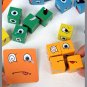 Learning Educational Toy 1 Set Cards Emoticon Puzzle Face Change Cubes Wooden Toys