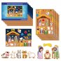 12PCS Set StickerNativity Stickers Set Jesus Birth Diy Scene Stickers Home