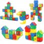 50pcs Montessori Baby Building Block Paradise House Spell Puzzle Building Block
