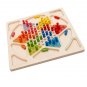 Wooden Play Set Chinese Checkers Flying Chess toys for Children And