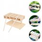 Ring Kids Toys Percussion Instrument Rhythm Block Musical Plaything Maple Baby Wooden