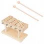 Ring Kids Toys Percussion Instrument Rhythm Block Musical Plaything Maple Baby Wooden
