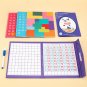 Wooden Math Toys with Basic Puzzle Hundred Board Number Toy 1-100 Digital for Kids