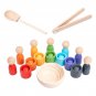 Rainbow Balls in Cups Montessori 7 Classification Early Education Toys