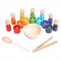 Rainbow Balls in Cups Montessori 7 Classification Early Education Toys