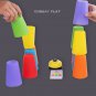 Stacking Cup Game With Card Kids Educational Montessori Toys