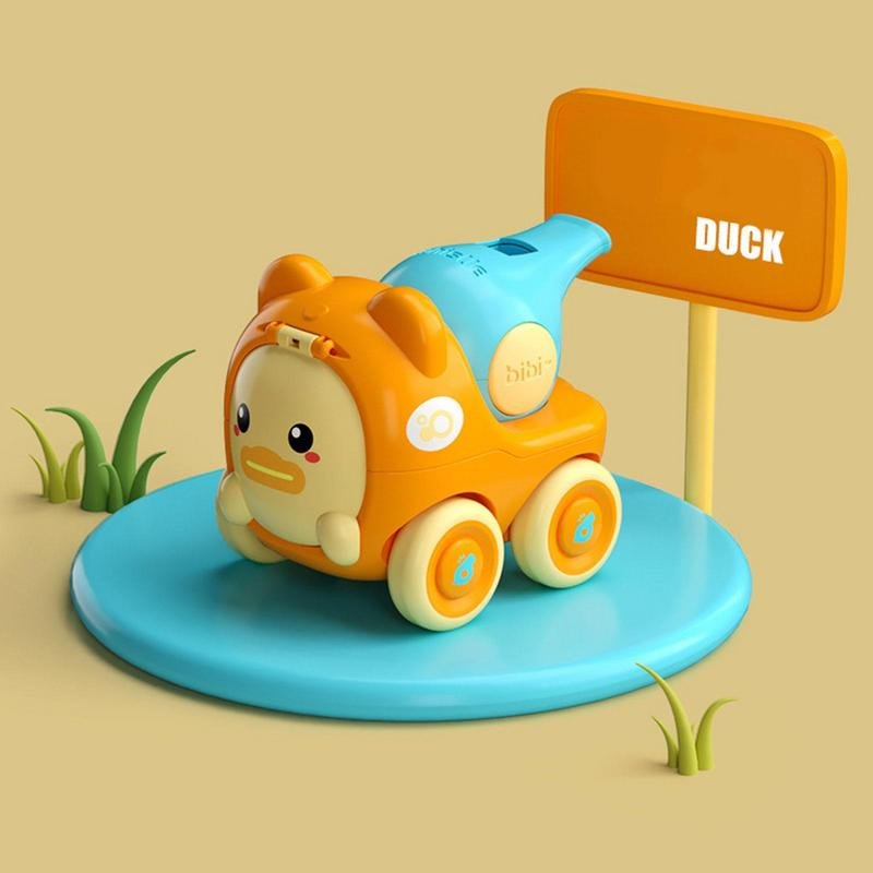 Pull Back Car Cartoon Design Toy Car With Whistle Pull Back Cars Toy