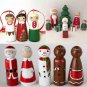 Unfinished Wooden Peg Nesting Dolls People Bodies,Natural Unpainted Decorative Wood