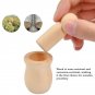 Unfinished Wooden Peg Nesting Dolls People Bodies,Natural Unpainted Decorative Wood