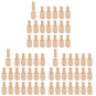 Unfinished Wooden Peg Nesting Dolls People Bodies,Natural Unpainted Decorative Wood