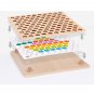 Montessori Wooden Clip Beads Board Toy Set Kids Child Hands Early