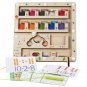 Hand-Eye Coordination Toy Maze Game Calculates Magnetic Moving Bead Toy