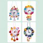 Diy Clock Toy for Kids Development Toys Children's Diy Non-woven Clock Toy