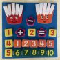 Finger Digital Felt Board Montessori Teaching Aids DIY Addition Subtraction