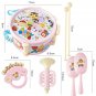 7Pcs Drum Horn Instruments Band Kids Educational Toys Indoor Outdoor