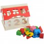 Wooden House Shape Toy Motor Children Activity Cube Learning Educational